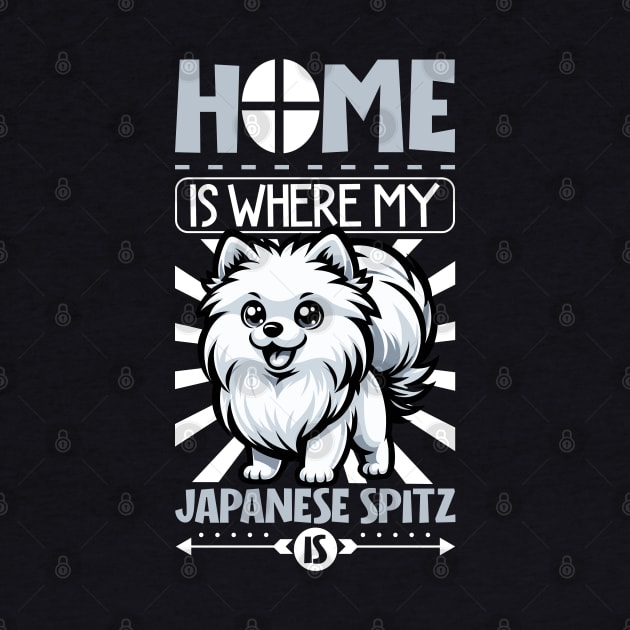 Home is with my Japanese Spitz by Modern Medieval Design